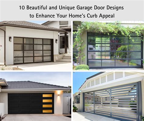 10 Beautiful and Unique Garage Door Designs to Enhance Your Home's Curb ...