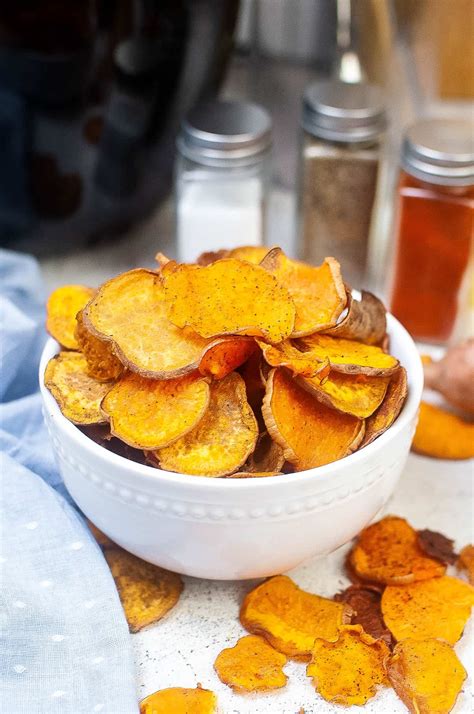 Air Fryer Sweet Potato Chips All Ways Delicious