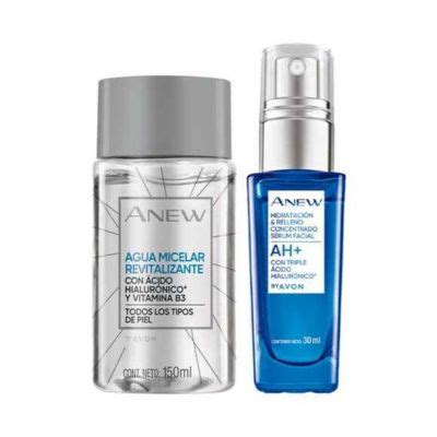 Anew Sérum Facial Complejo Ácido Hialurónico 30ml con Micelar AVON