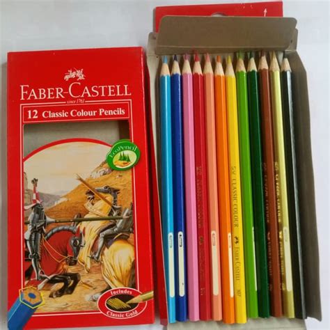 Jual PENSIL WARNA FABER CASTELL ISI 12 WARNA PANJANG Shopee Indonesia