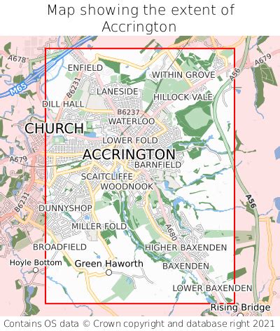 accrington accrington map