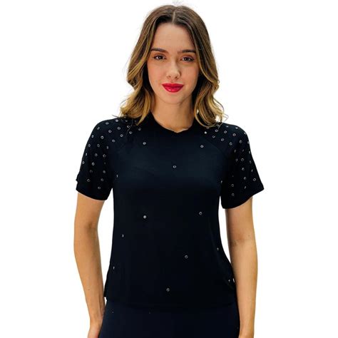 Blusa Feminina Manga Curta Conceito