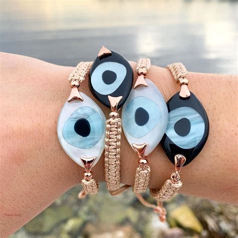 Go2Boho Hecho A Mano Pulsera Dise O De Mal De Ojo Para Mujer Joyer A De