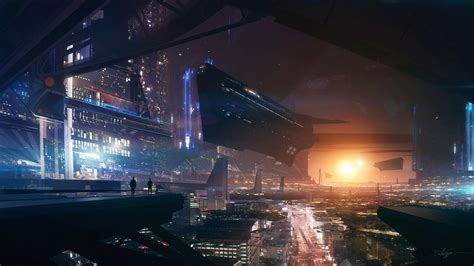 Anime Futuristic City Wallpapers - Top Free Anime Futuristic City ...