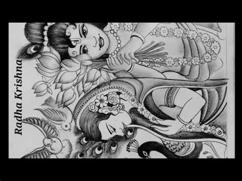 Radha Krishna Drawing How To Draw A Beautiful Pencil Shading Sketch Of