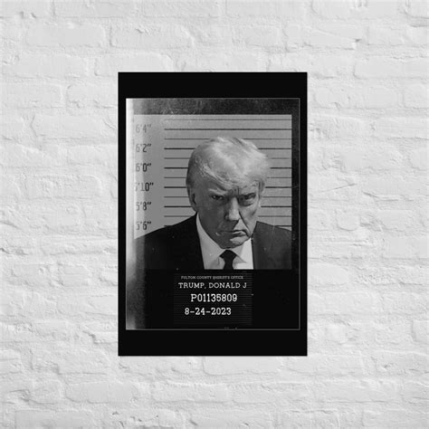 Poster TRUMP PRESIDENTIAL MUGSHOT - Etsy