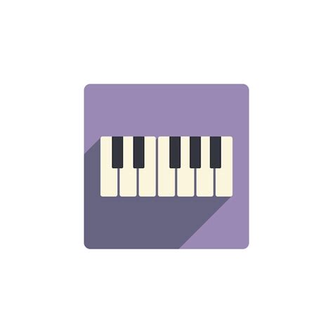 Icône De Vecteur De Style Plat Clavier Piano Illustration D