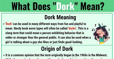 Dork Meaning: What Does Dork Mean? with Useful Examples • 7ESL