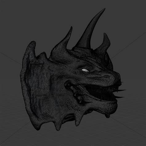 3d Dragon Head Sculpt Model Turbosquid 2236442