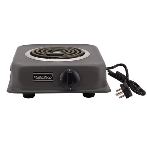 Buy BAJAJ VACCO Radiant Electric Coil HOT Plate Watt PC W REG Black Online At Low Prices