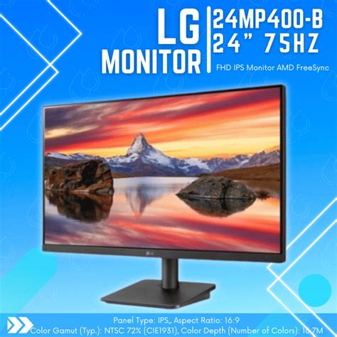 Jual MONITOR LED 24 INCH IPS 75HZ FREESYNC LG LED IPS LG 24 INCH