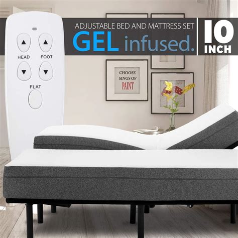 Blissful Nights Gel Infused Medium Firm Memory Foam Mattress With