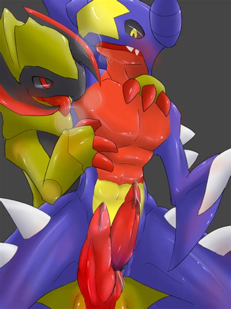 Rule 34 Blush Dragon Garchomp Haxorus Male Nintendo Open Mouth Penis Pokemon Red Eyes Scalie