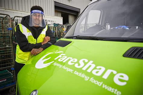 Marcus Rashford Visits New Warehouse Fareshare Gm