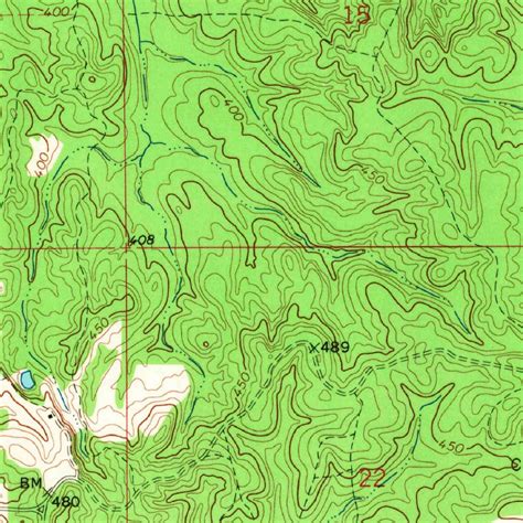 Hickory Ms 1966 24000 Scale Map By United States Geological Survey