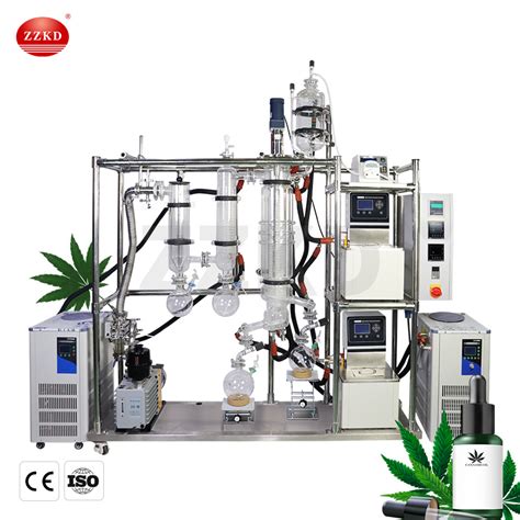 Usa Stock Available Lab Hemp Oil Vacuum Evaporator Equipment 12 Pilot Scale Vacuum Wiped Film