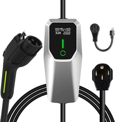 AWESAFE Electric Vehicle Charger Level 2 EV Charger 7 6KW Portable