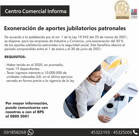 Exoneraci N De Aportes Jubilatorios Patronales Ley Centro