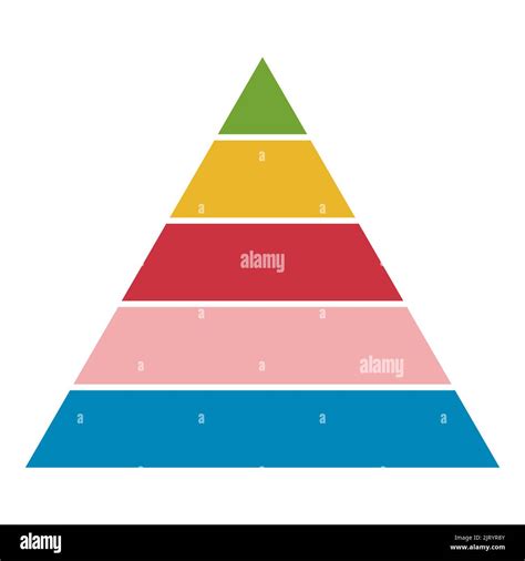 Pyramide Infografik Chart Layout Info Modernes Konzept Schritt