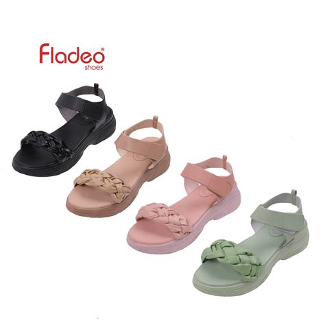 Jual Fladeo H22ldt363 1rvsandal Wedges Tali Slide Wanita Strap