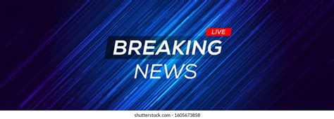 Breaking News Live Business Technology News Stock Vector Royalty Free