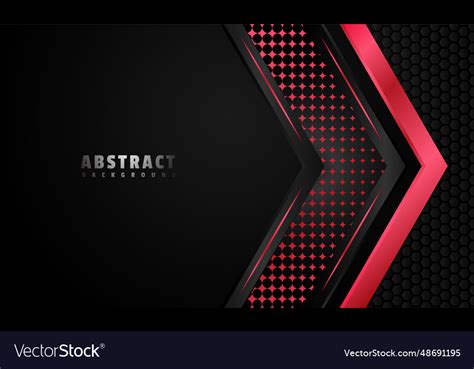 Modern background abstract glowing red arrow Vector Image