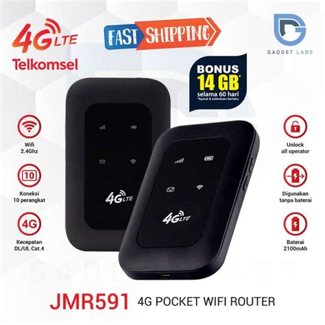 Jual Modem Mifi 4G Telkomsel Unlock All Operator JIO JMR591 Garansi