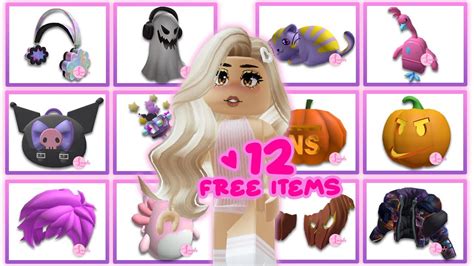 Get 12 New Roblox Free Items 🤩🥰😜 Compilation Youtube