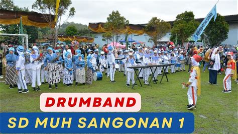 Sang Surya Drumband Sd Muh Sangonan Youtube