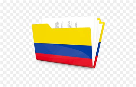 Folder Icon Illustration Of Flag Of Colombia Colombian Flag PNG