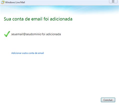 Como Configurar Seu E Mail Weblink No Outlook