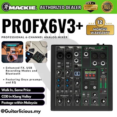 Mackie Profx V Channel Professional Analog Mixer With Usb