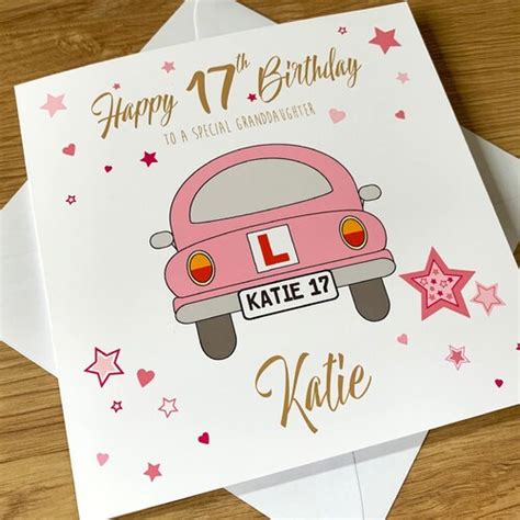 Personalised Th Birthday Card Car Driving Learner Driver Etsy Australia