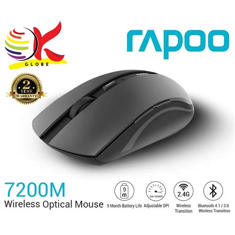 Rapoo M Multi Mode Wireless Mouse With Smart Switch Between