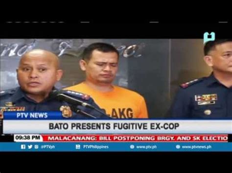 PNP Chief Dela Rosa Presents Fugitive Ex Cop Video Dailymotion