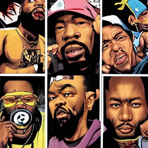 Wu Tang Clan Album Art Comicbook Art Masterpiece By Stable Diffusion