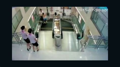 Chinese Mother Killed Riding Escalator Cnn