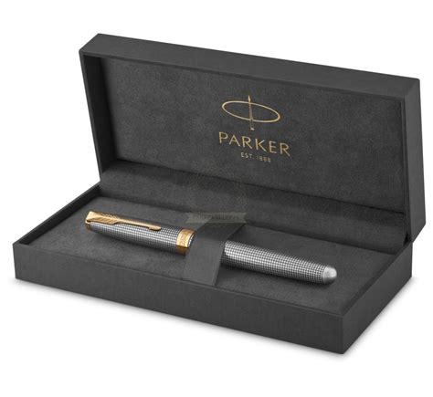 Parker Sonnet Ciselé Silver GT Fountain Pen 1931489