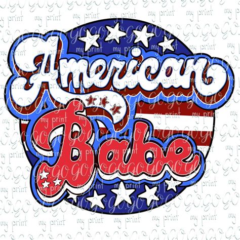 Fourth Of July Png American Babe Png Retro Th Of July Png Usa Sublimation Designs Vintage