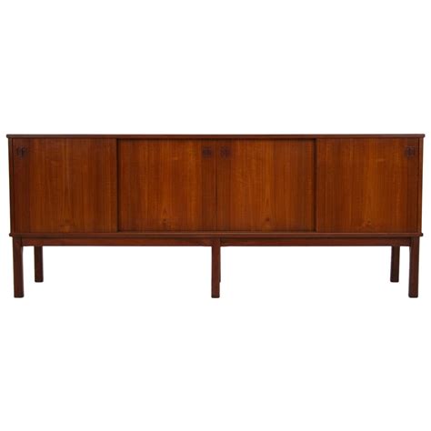 Teak Danish Modern Sideboard Cabinet Credenza Console Mid Century At