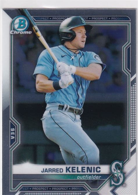 Bowman Chrome Rc Jarred Kelenic Seattle Mariners Rookie Ag