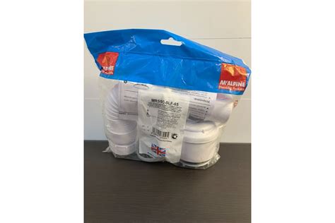 Сифон для поддона McAlpine (выпуск 70 мм) 50/60-1 1/2, h=65мм, с гофрой ...