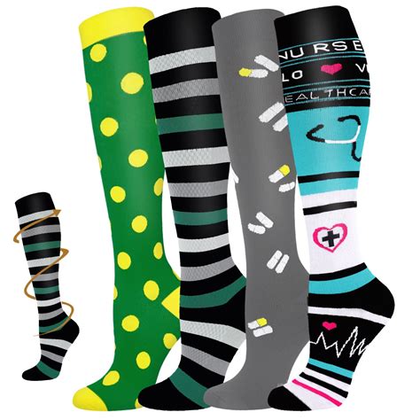 Olennz Compression Socks Women And Men Best Support For Sports S M 4 Pack