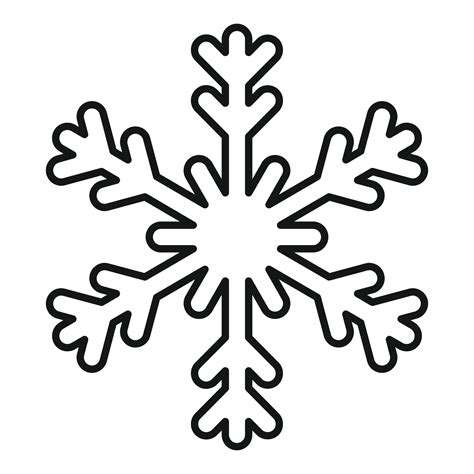 Season Snowflake Icon Outline Style 14627576 Vector Art At Vecteezy