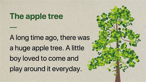 Learn English Through Story The Apple Tree Level Youtube