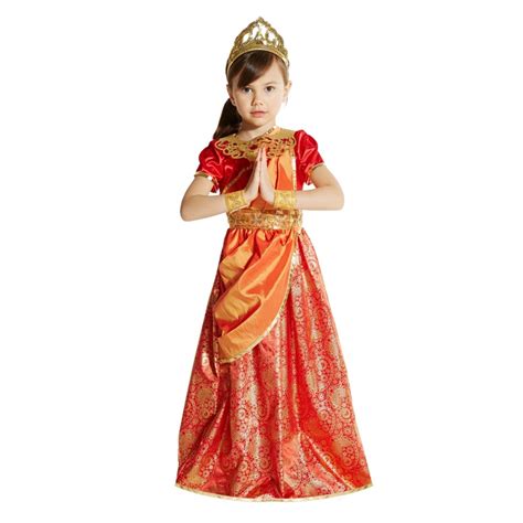 Déguisement de princesse cambodgienne 8 10 ans Oxybul IDKIDS