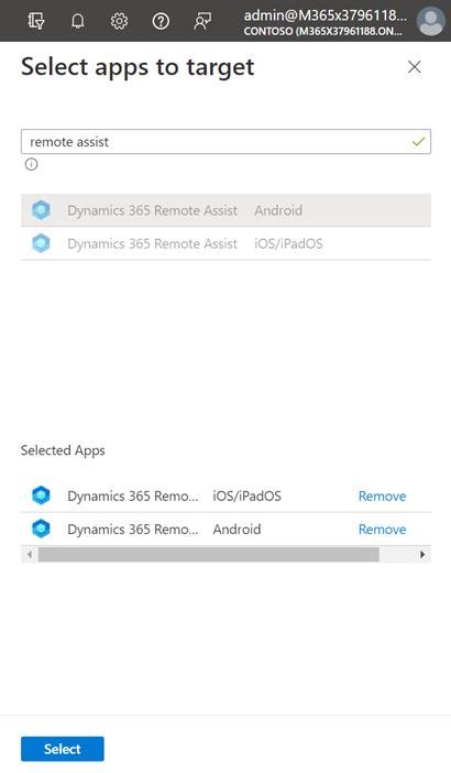 Microsoft Intune を使用して Dynamics 365 Remote Assist モバイルのデータを保護する