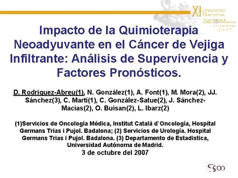 Impacto De La Quimioterapia Neoadyuvante En El Cncer