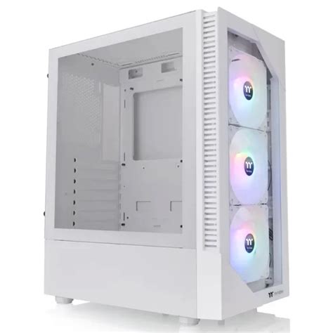 Gabinete Thermaltake View 200 TG Snow ATX Sin Fuente Vidrio Templado