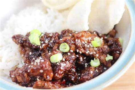 Crispy Mongolian Beef Sticky Tender Beef Strips In